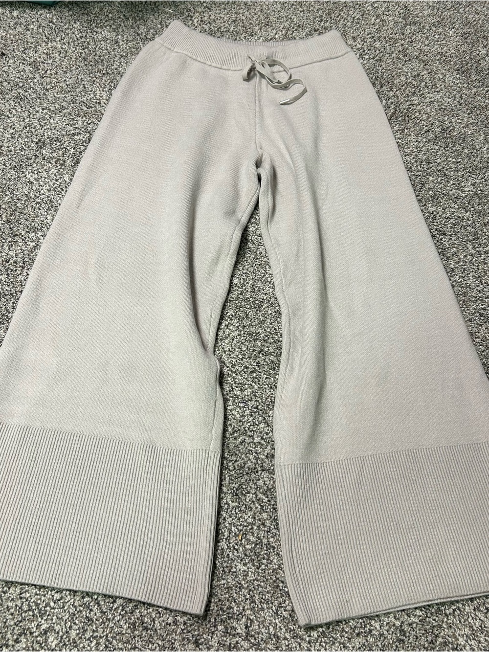 Calia Women's Sweater Wide Leg Pant Size M NWT Ash Purple Stretch Pull On - Picture 2 of 6